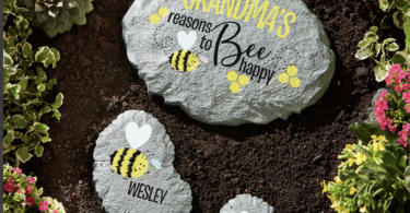 gorgeous garden stones, grandma garden stone